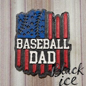 Baseball Dad Car‎ Freshie—- SCENT Black Ice Ready To Ship